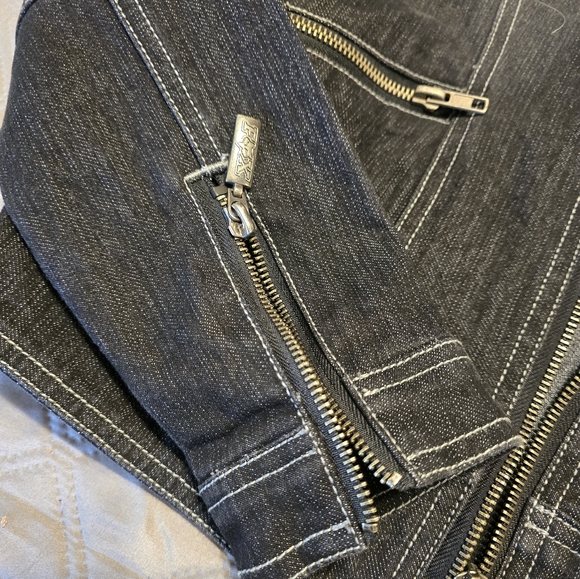 NEW Fox Racing denim moto jacket size Small. - Picture 4 of 12